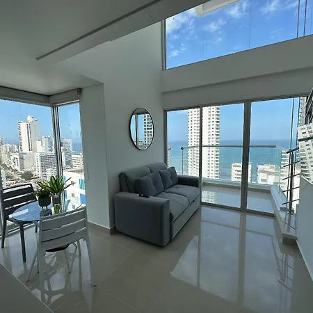 Apartment Apartamento Tipo Loft De 1hab Con Vista Al Mar Cartagena